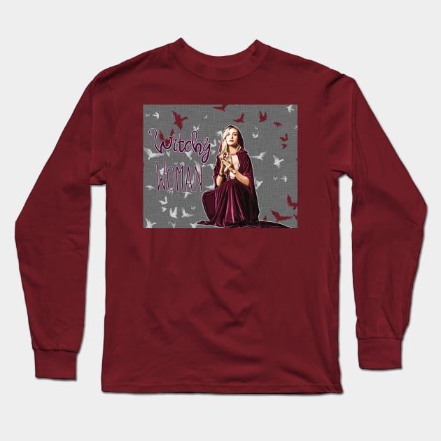 Witchy Woman Long Sleeve T-Shirt by Artful Gifts